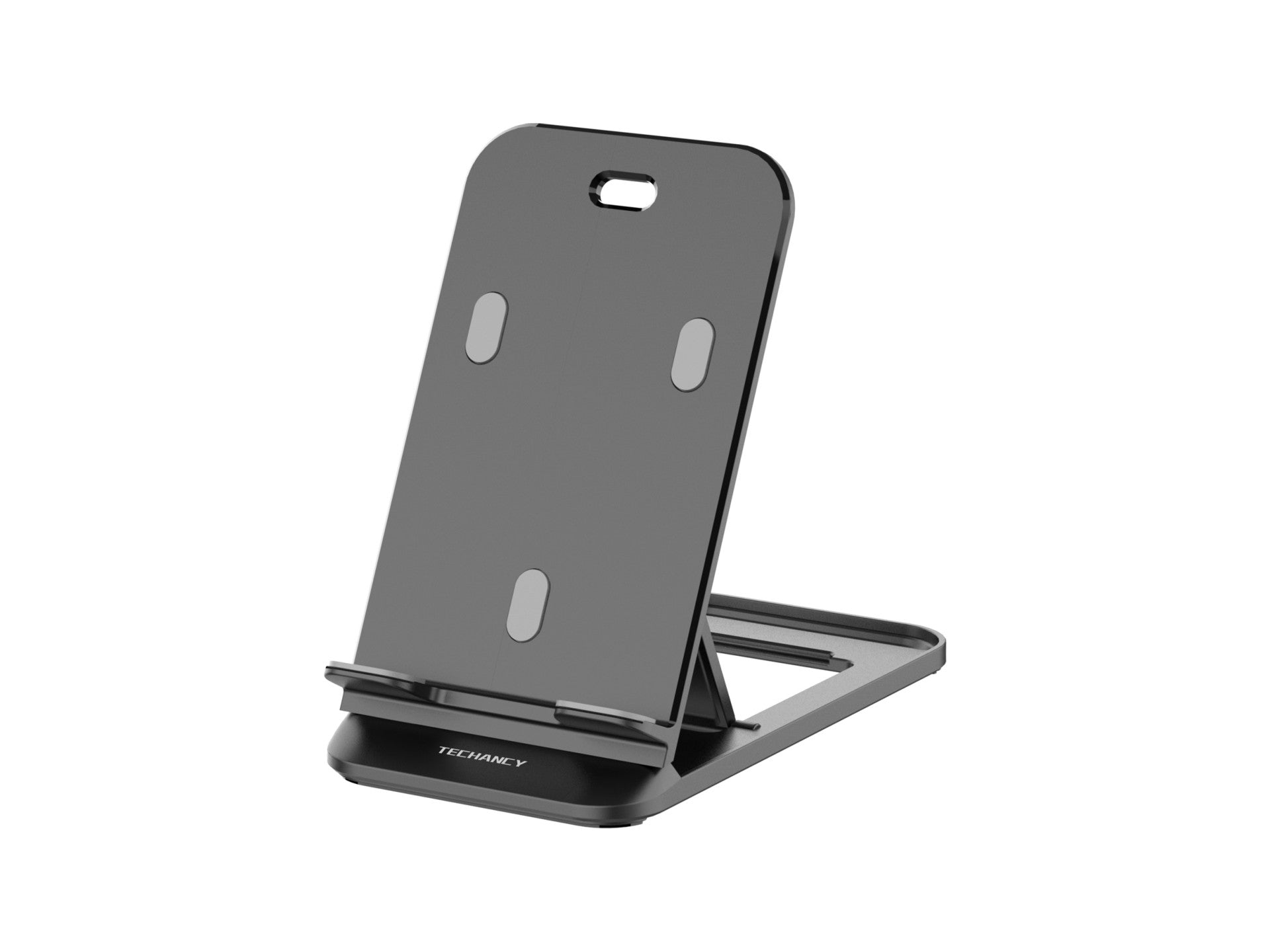 Techancy Suporte Para Telemóvel De Secretária Preto Ti2297, Design Dobrável Para Dispositivos Móveis, Tablets E Telemóveis