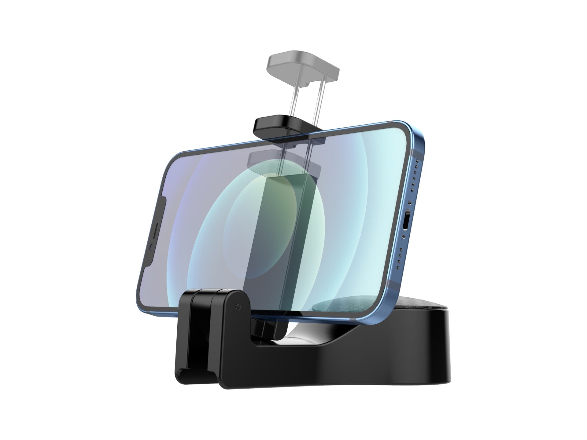 Suporte para telemóvel com gancho para banco traseiro do carro Techancy, TI2243, preto