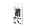 Techancy Carregador De Automóvel 48w Usb+Usb-C Pd3.0 De Porta Dupla TC6432 Com Cabo Type-C Para Lightning 1m/30w, Preto