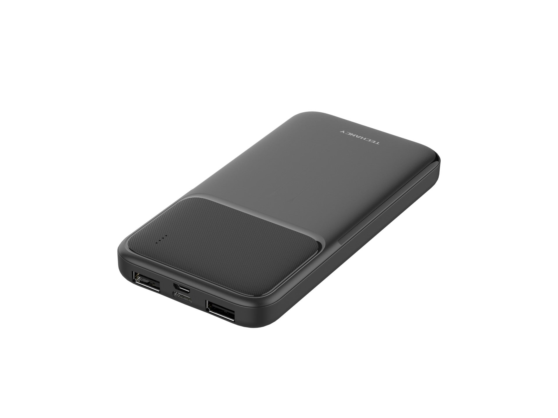 Techancy Power Bank 10000mah Preto TF2781, Carregamento Rápido De 10w Para Smartphones, Tablets E Muito Mais!